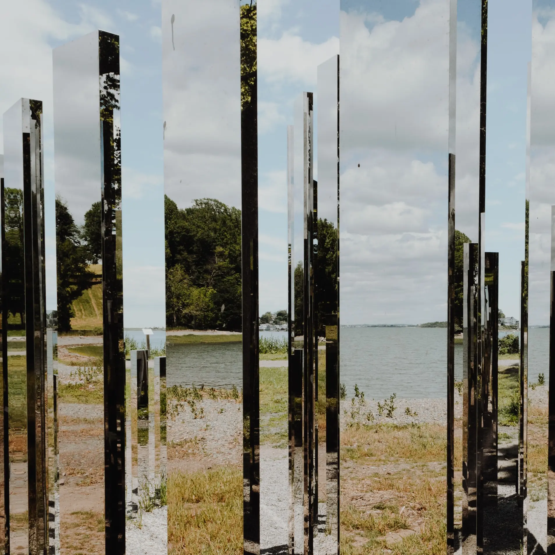 Mirrored art installation